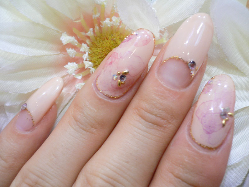 たらしこみアート 長野県松本市のネイルサロン Nail Moa ネイルモア 松本店